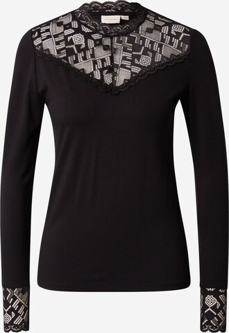 Cream Blouse in Black: front