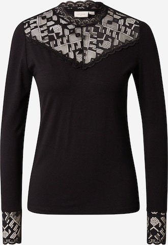 Cream - Blusa en negro: frente