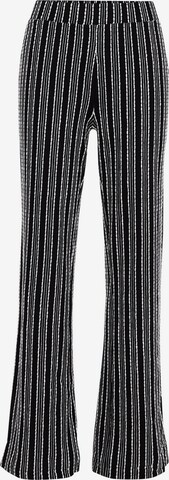 WE Fashion Boot cut Trousers in Black: front