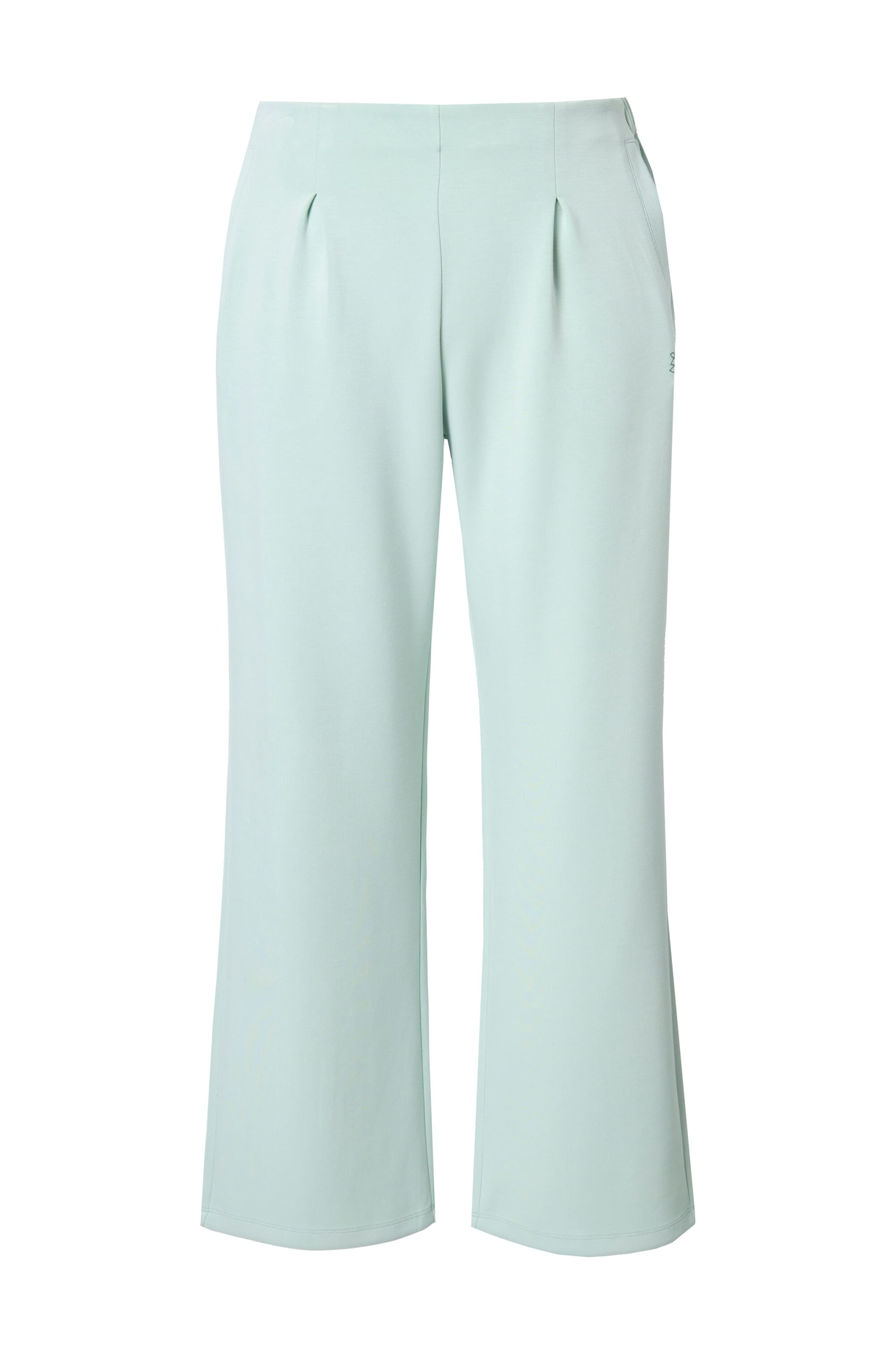 Ulla Popken Regular Trousers in Green: front