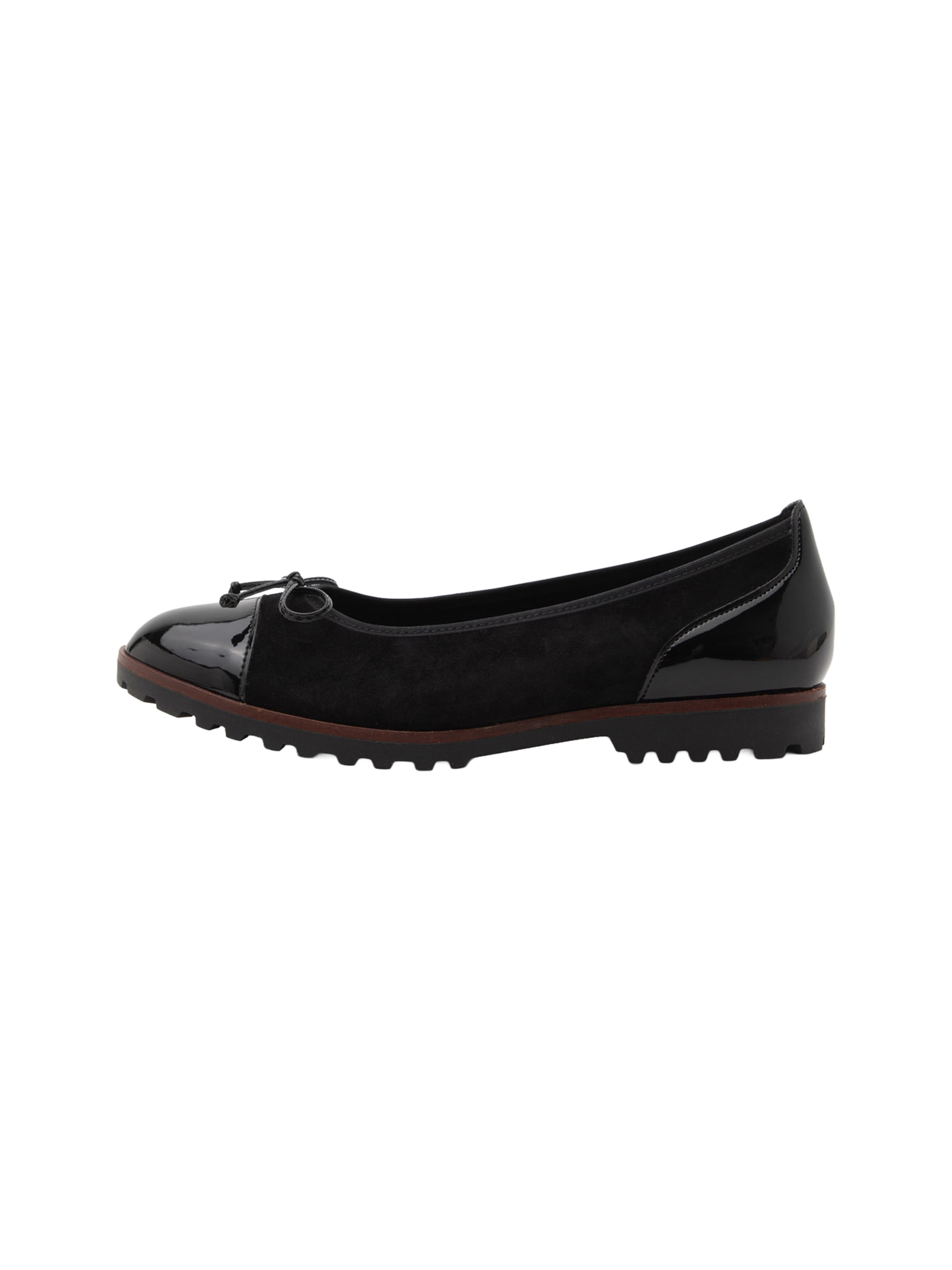 GABOR Ballet Flats in Black: front
