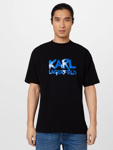 Karl Lagerfeld - Camiseta en negro: frente