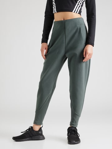 Effilé Pantalon de sport 'Z.N.E. Winterized' ADIDAS SPORTSWEAR en vert : devant