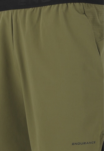 ENDURANCE Regular Workout Pants 'Air' in Green