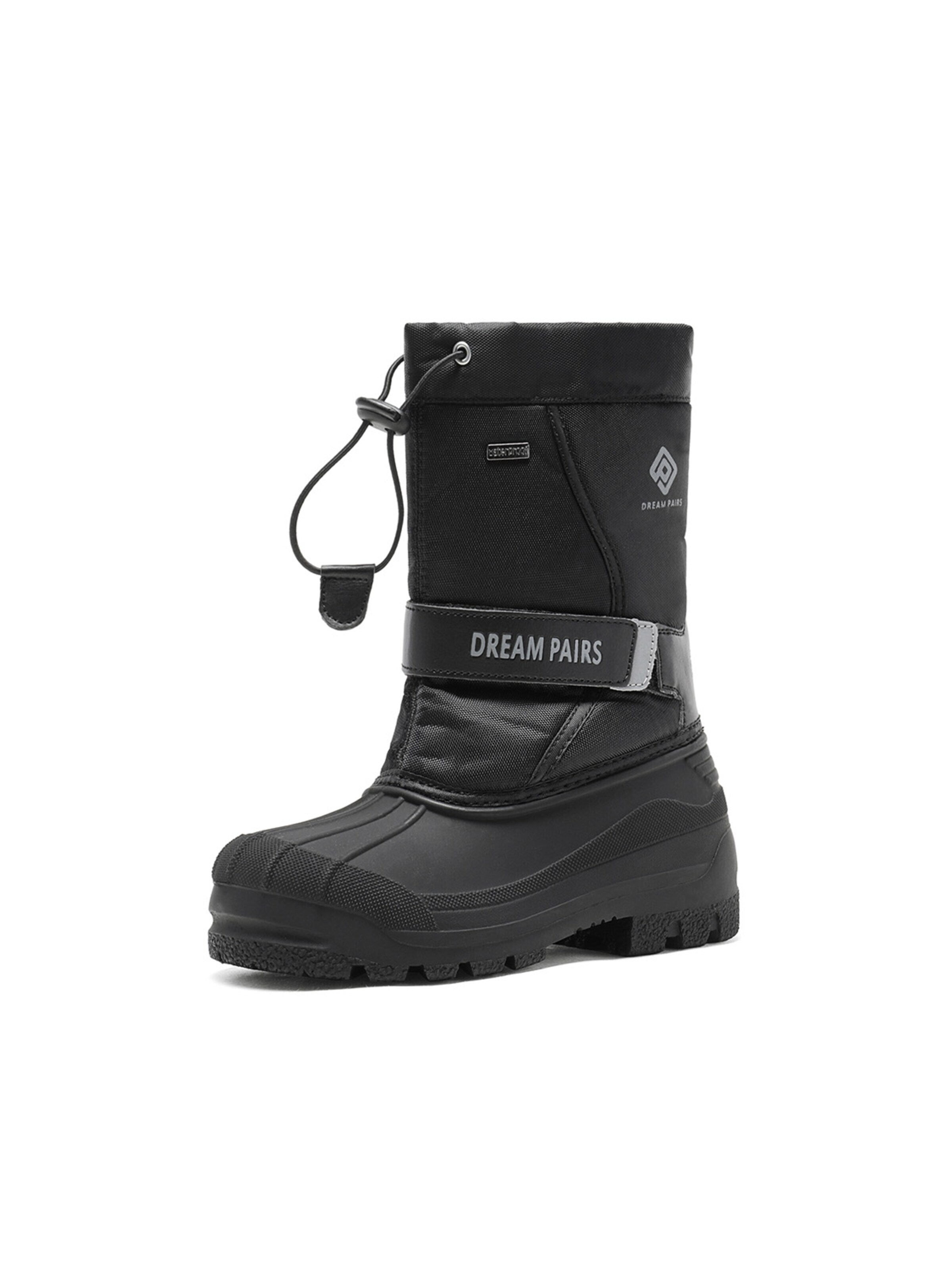 Bottes en caoutchouc 'Jungen Mädchen rutschfest wasserdichte' Dream Pairs en noir : devant
