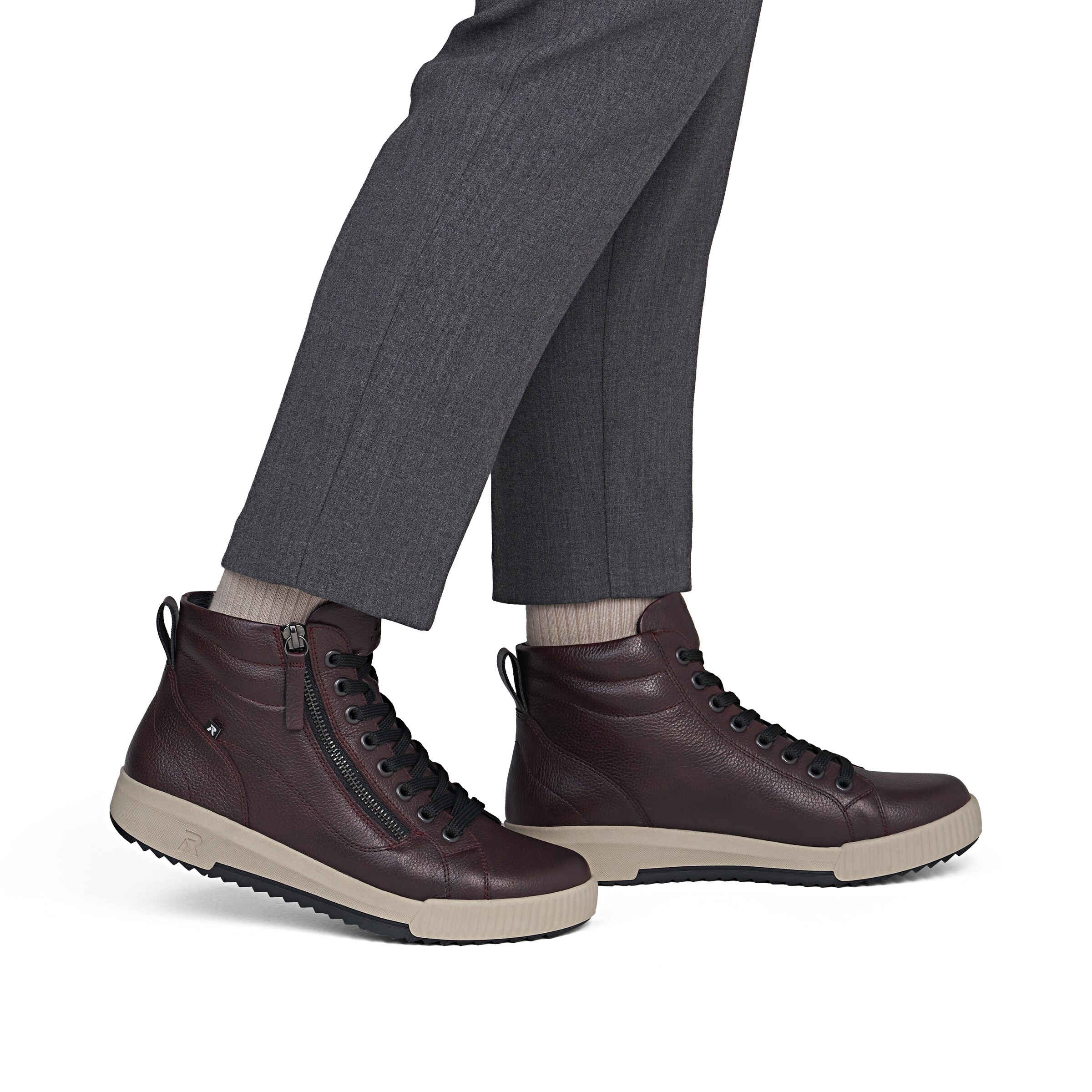 Bottines Rieker en rouge