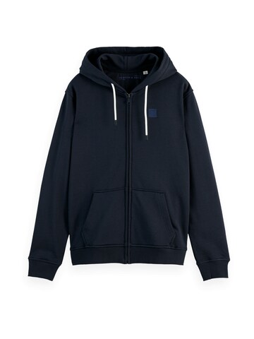 SCOTCH & SODA Sweat jacket 'ESSENTIAL' in Blue: front
