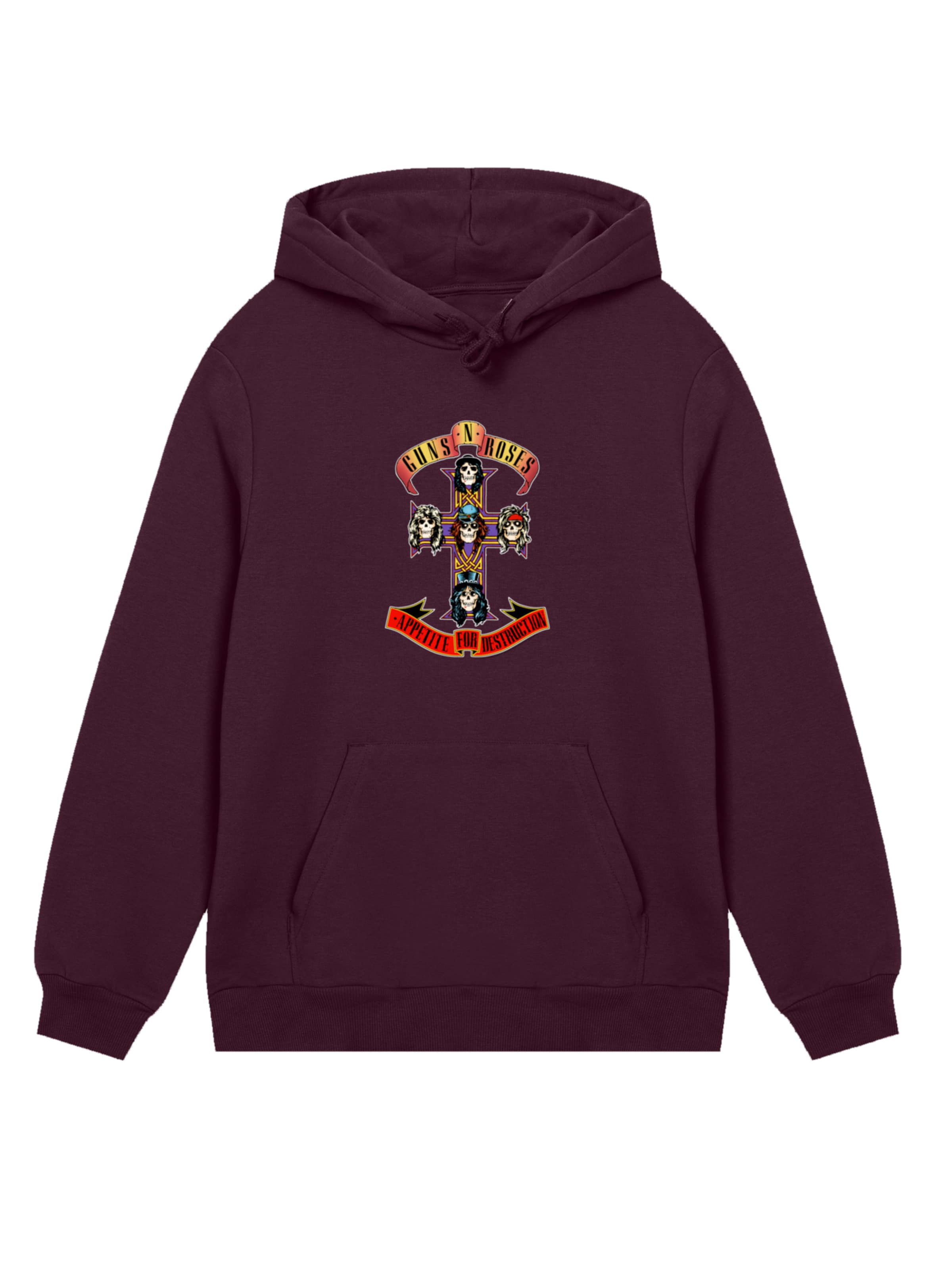 F4NT4STIC Sweatshirt 'Guns 'n' Roses Appetite For Destruction' in Lila: Vorderseite