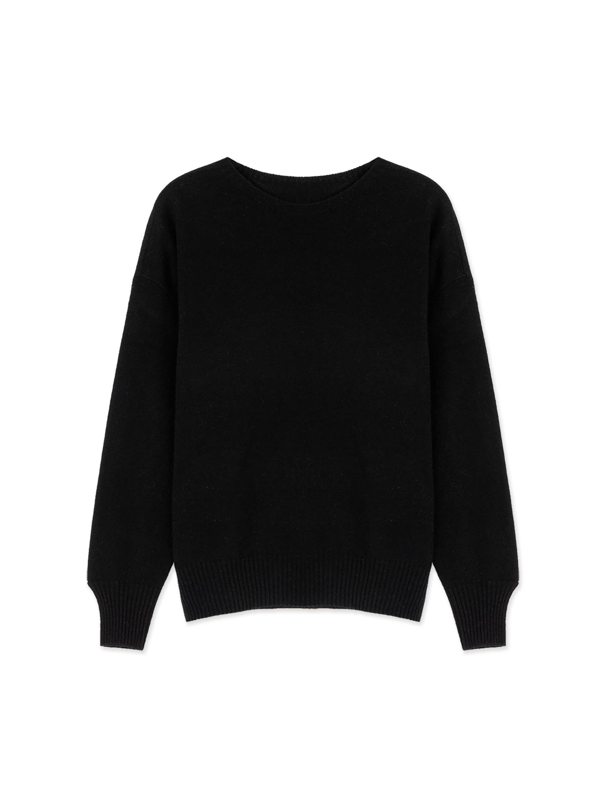 Pull-over MOTIVI en noir : devant