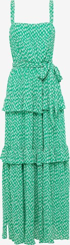 Robe 'NATALIA' Tussah en vert : devant