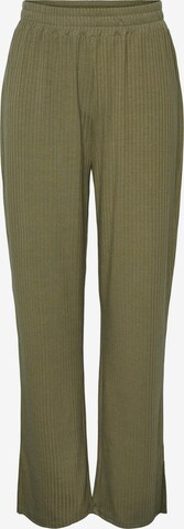 PIECES Regular Pants in Green: front