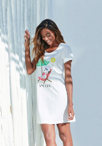 PEANUTS Nachthemd in Grau: Vorderseite