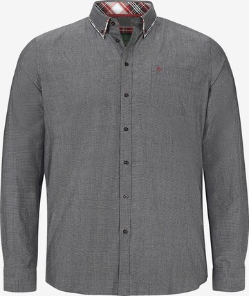 Charles Colby Regular fit Button Up Shirt 'Duke Jefferson' in Grey: front