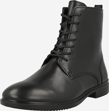 ECCO Lace-Up Ankle Boots 'Dress Classic' in Black: front