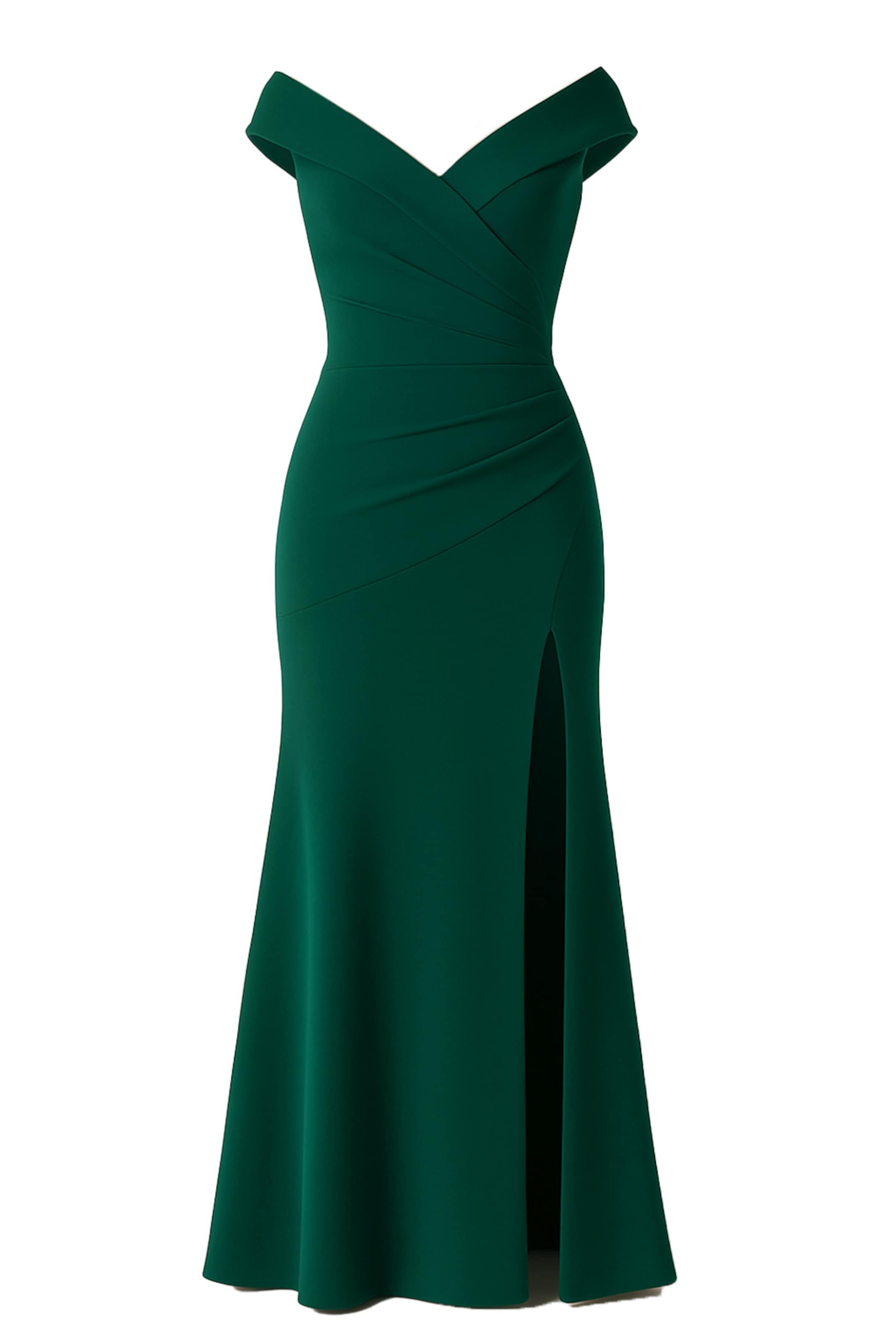 GODDIVA Maxikleid in dunkelgrün, Produktansicht