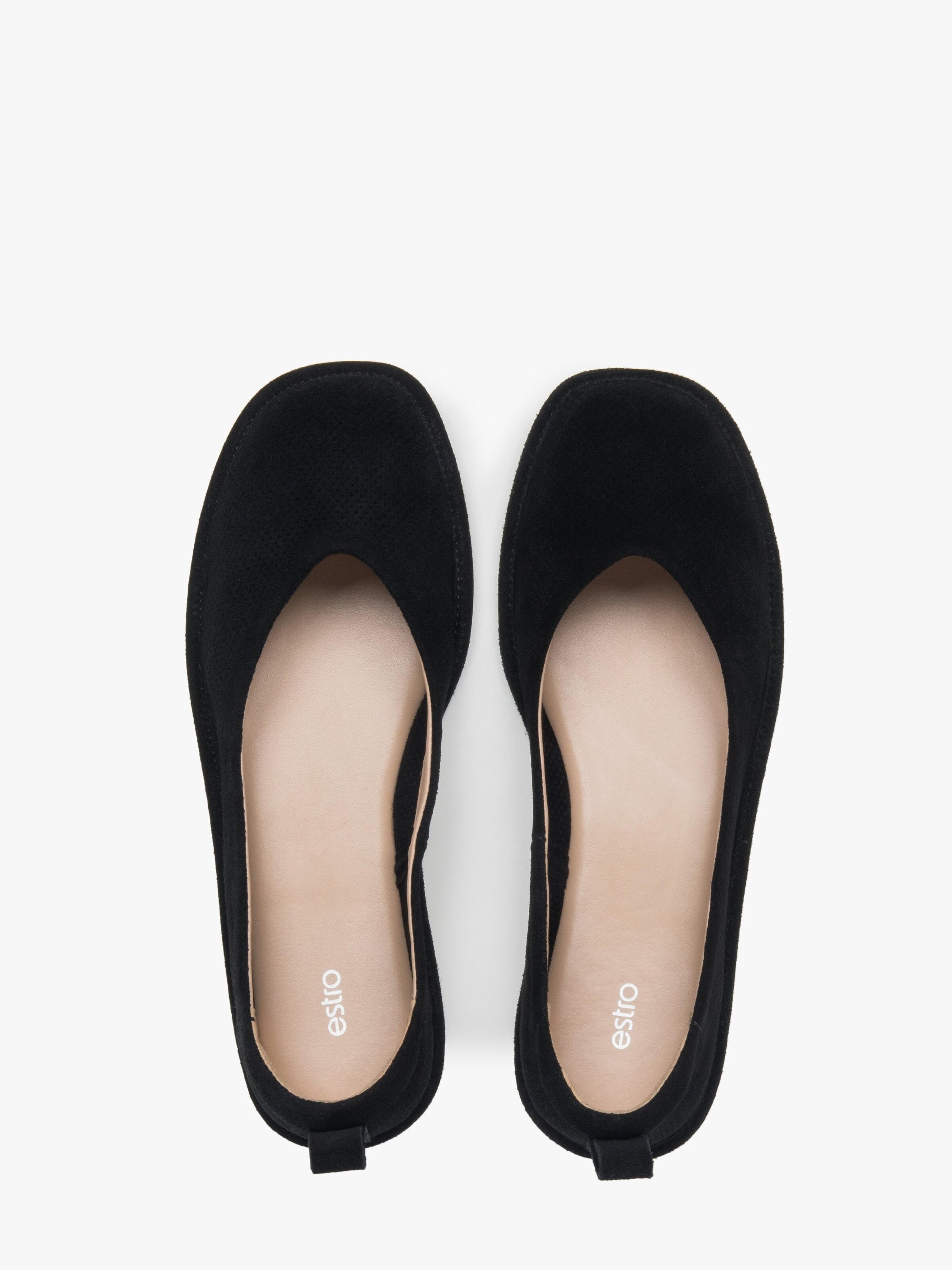 Estro Ballet Flats '202-24105-1' in Black