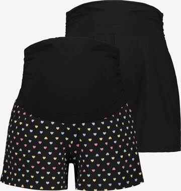 Pantalon de pyjama Ulla Popken en noir : devant