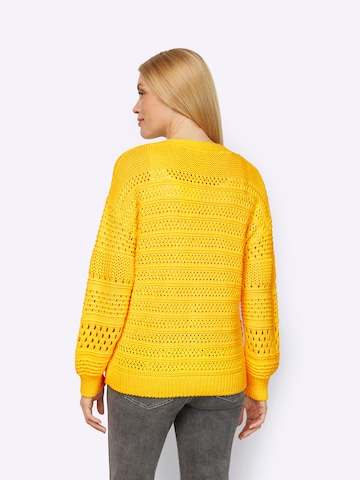 heine Knit Cardigan in Yellow