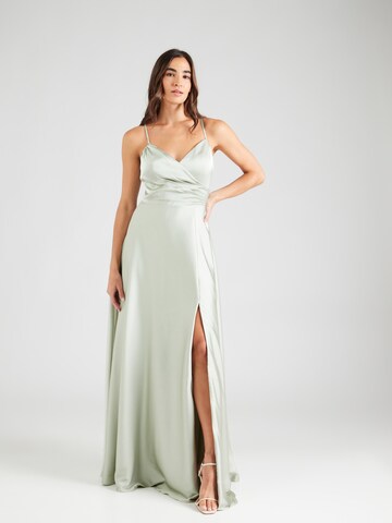 Laona - Vestido de noche en verde: frente