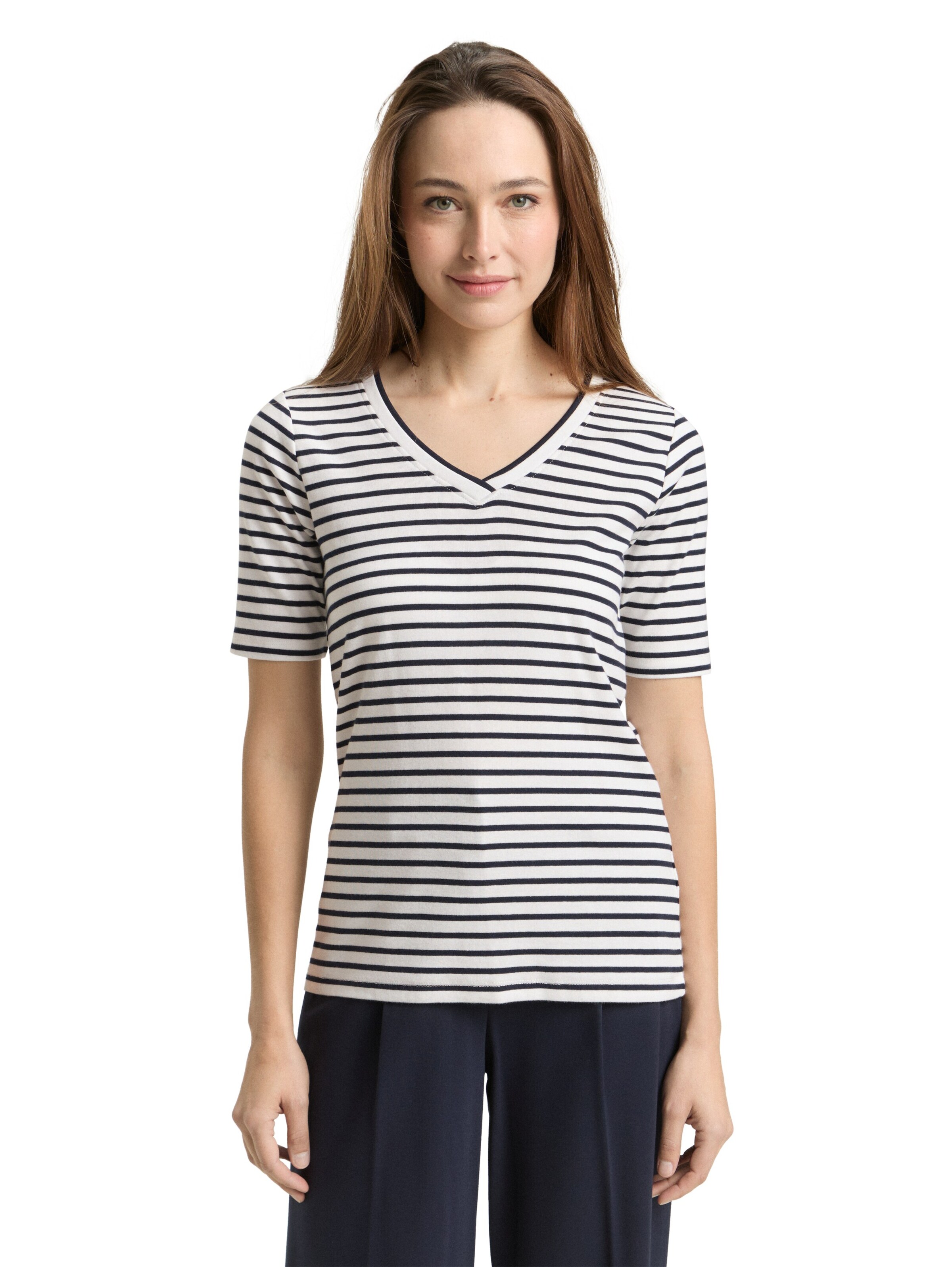 TOM TAILOR T-Shirt in Schwarz: Vorderseite