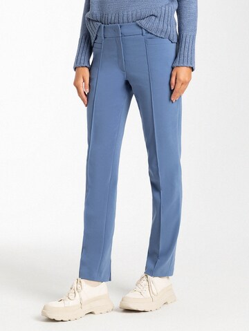 Coupe slim Pantalon MORE & MORE en bleu : devant