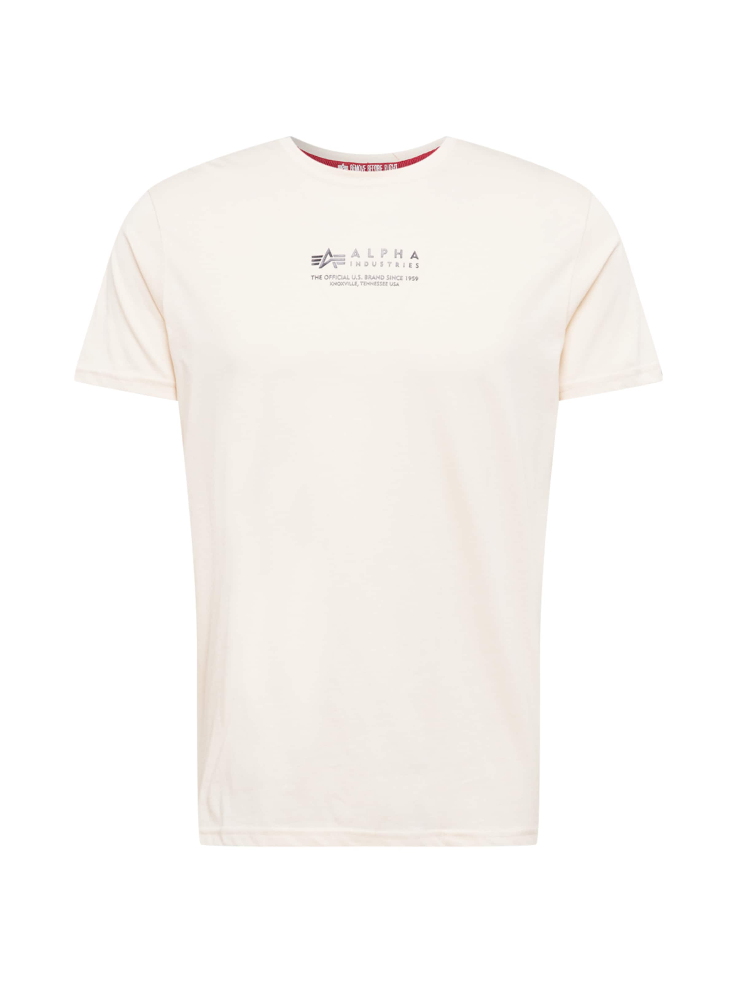 ALPHA INDUSTRIES - Camiseta en blanco: frente