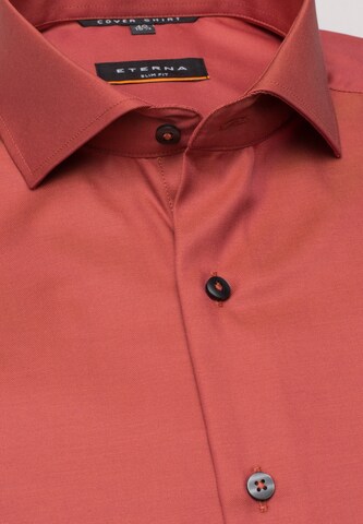 ETERNA Slim fit Button Up Shirt in Red