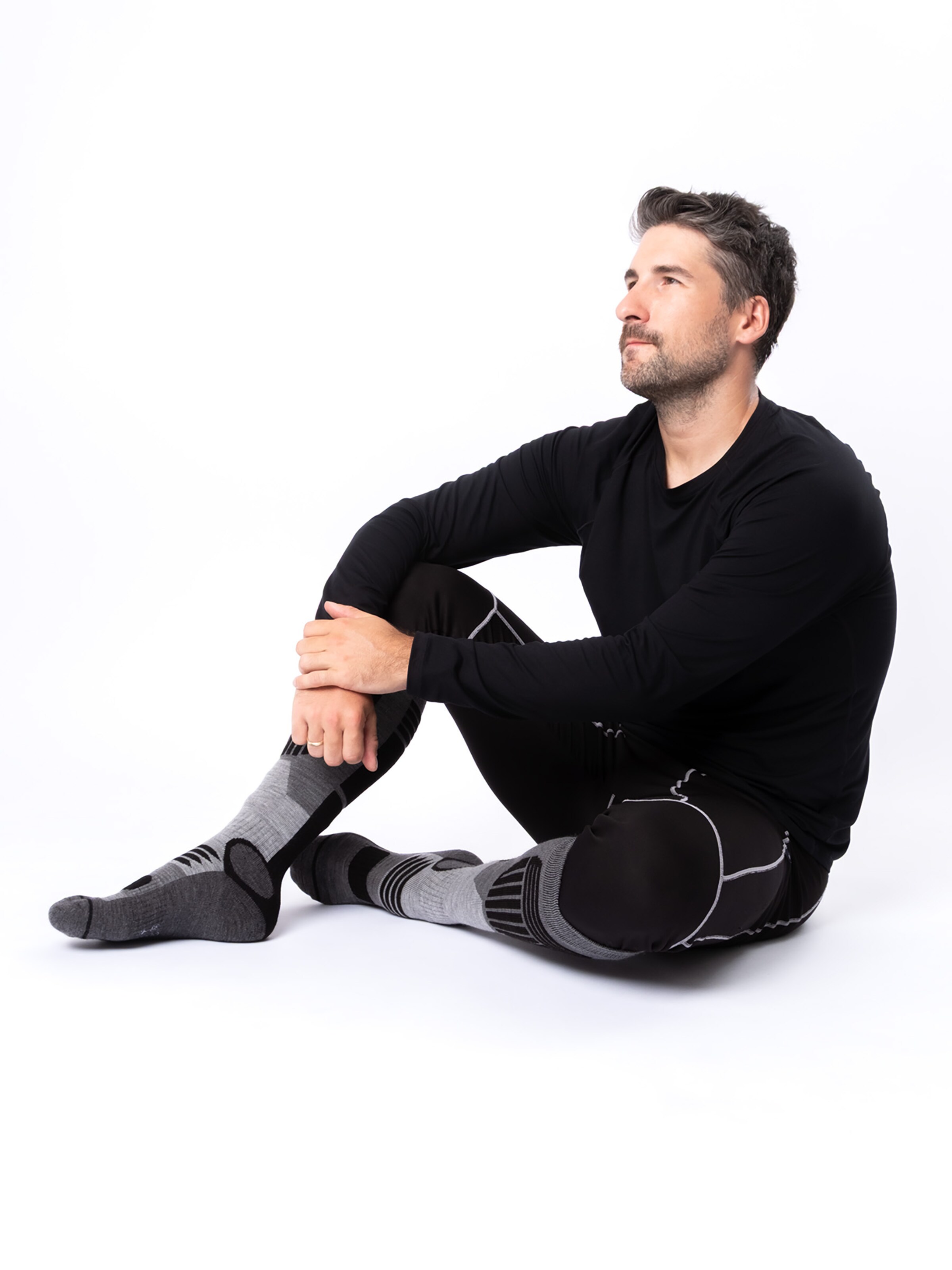 Occulto - Calcetines deportivos 'Ski Felix' en gris