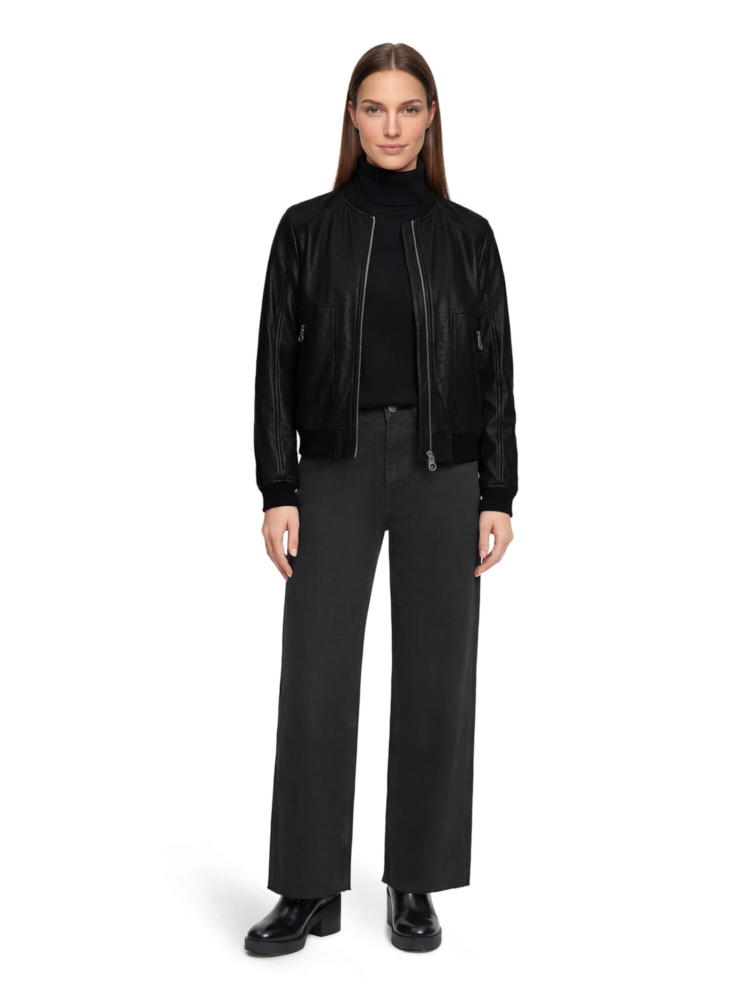 Amber & June Between-Season Jacket in Black
