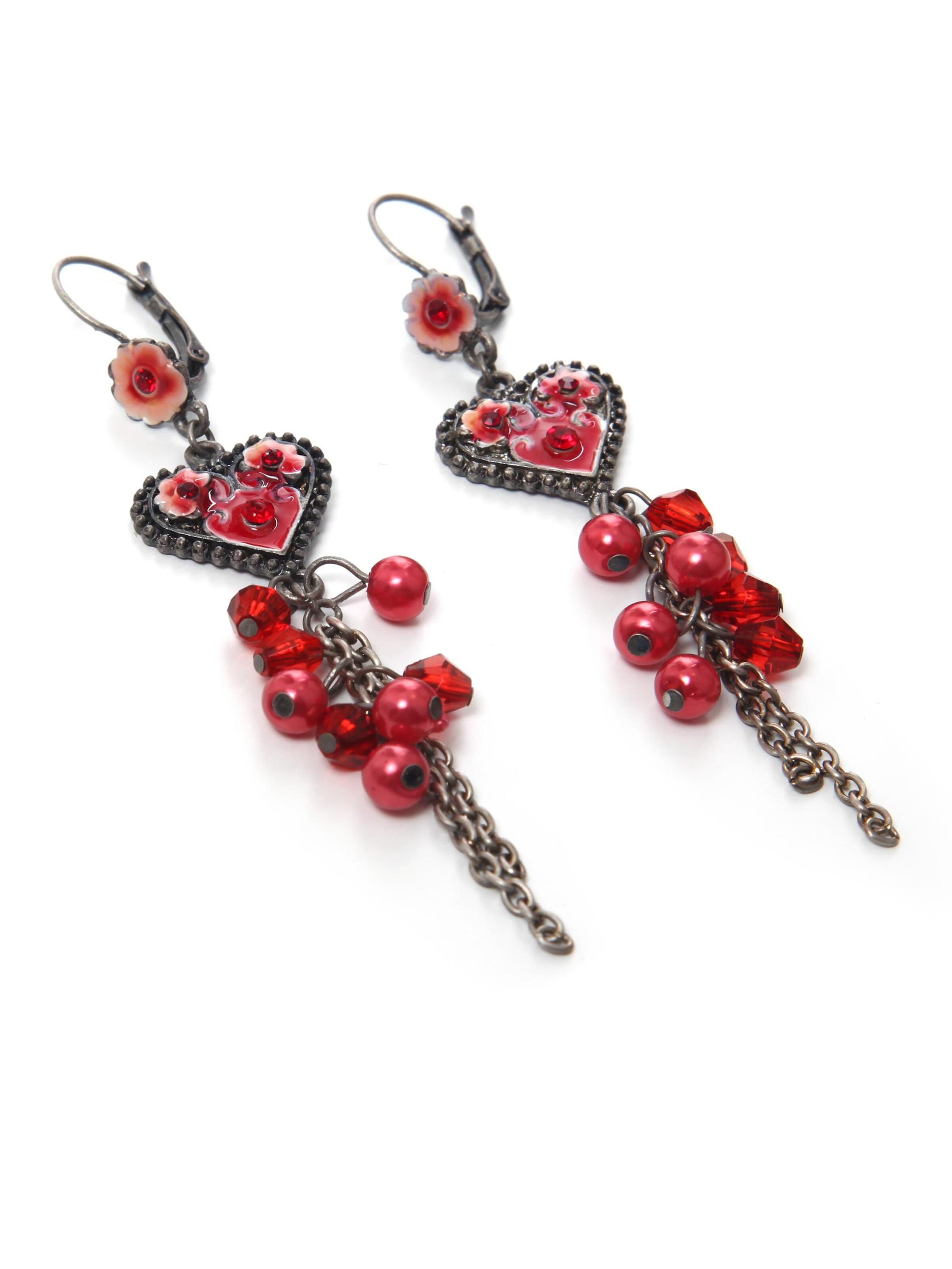 Allgäu Rebell Earrings 'Cate' in Red: front