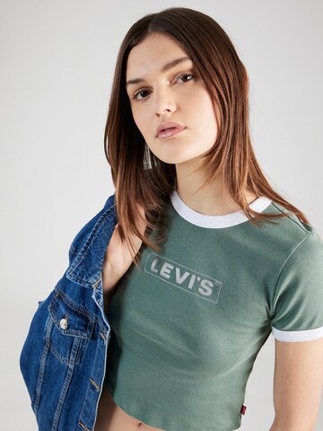 LEVI'S ® Tričko 'Graphic Mini Ringer' - Zelená