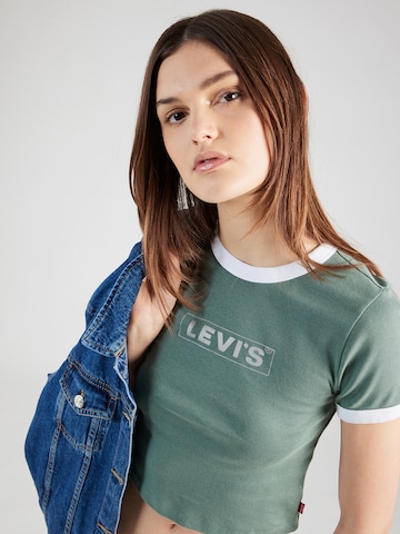 LEVI'S ® Μπλουζάκι 'Graphic Mini Ringer' σε πράσινο