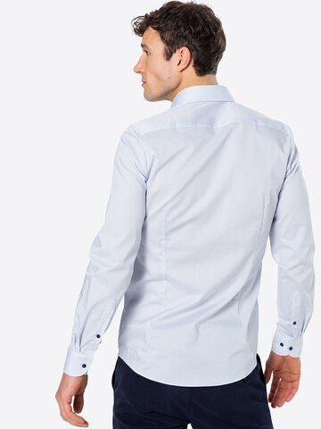 OLYMP - Ajuste estrecho Camisa en azul