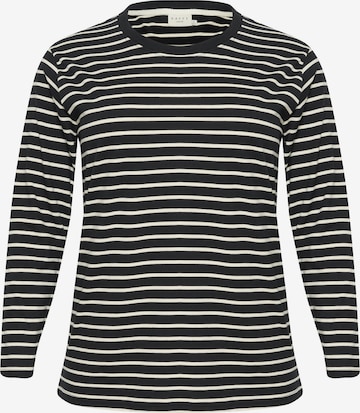 T-shirt 'KC Winni' KAFFE CURVE en noir : devant