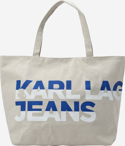 KARL LAGERFELD JEANS Μεγάλη τσάντα σε μπεζ / μπλε / λευκό, Άποψη προϊόντος
