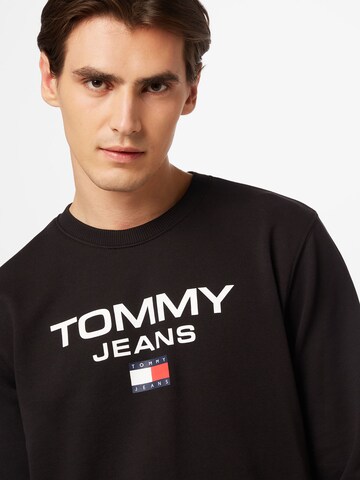 Tommy Jeans Mikina – černá