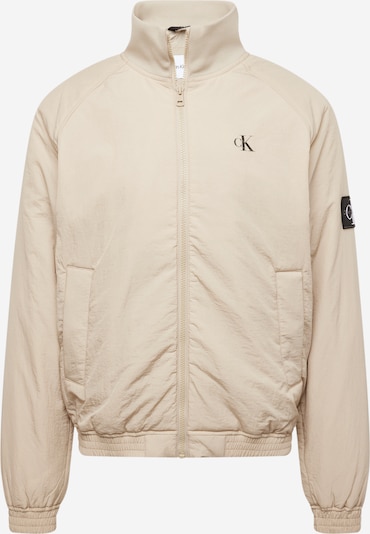 Calvin Klein Jeans Jacke 'HARRINGTON' in hellbeige / schwarz, Produktansicht