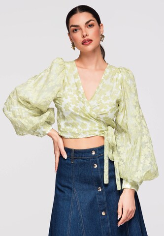 Ombre Blouse in Green