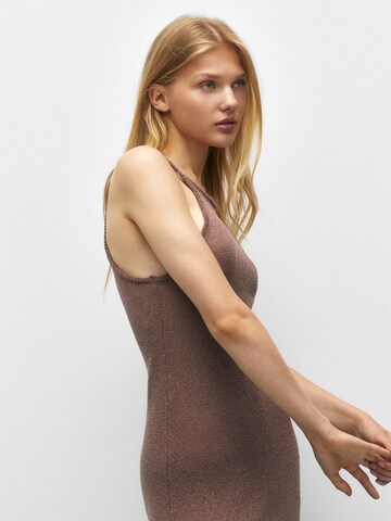 Pull&Bear Knitted dress in Brown