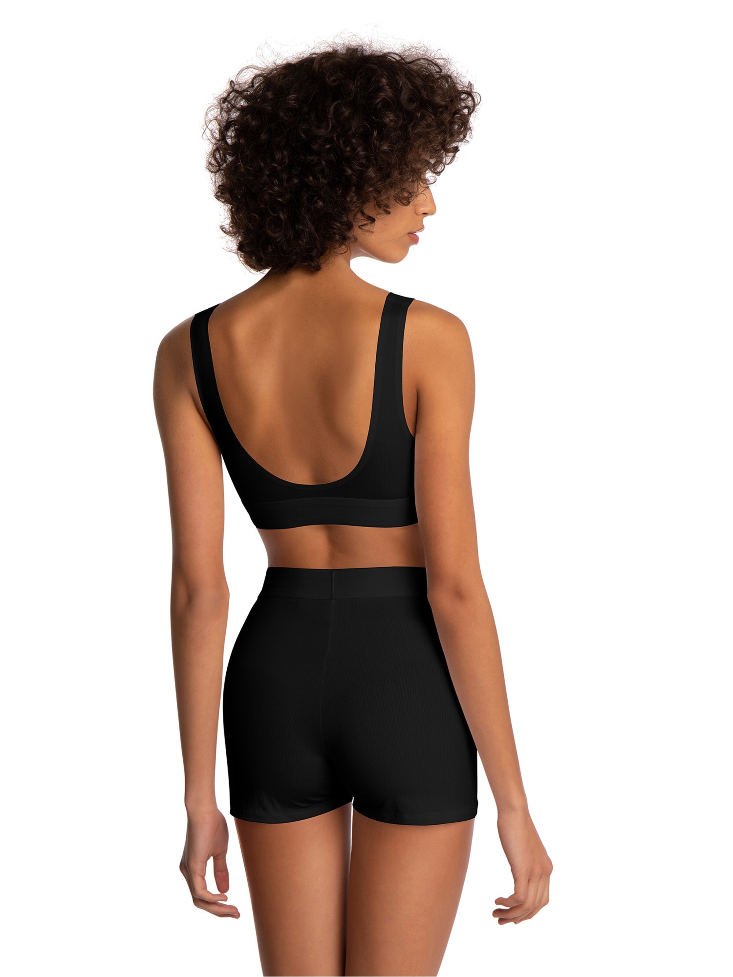 Wolford Skinny Radlerhose ' BIKE SHORT ' in Schwarz