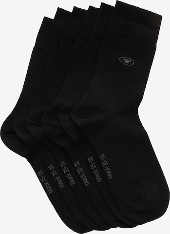 TOM TAILOR Socks in Black: front