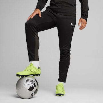 PUMA Slim fit Workout Pants 'Team Goal' in Black