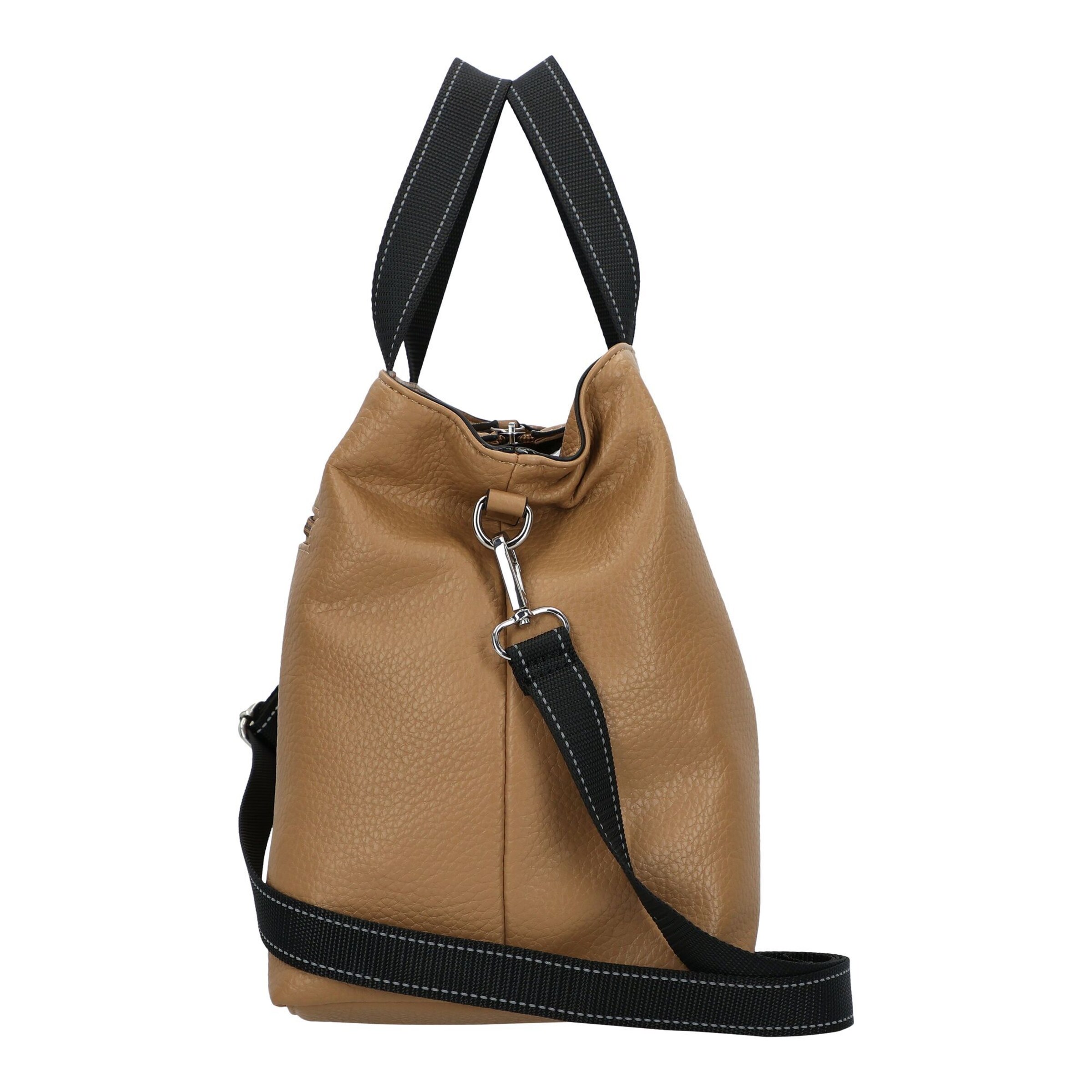 TOM TAILOR DENIM Handtas 'Marlow' in Bruin