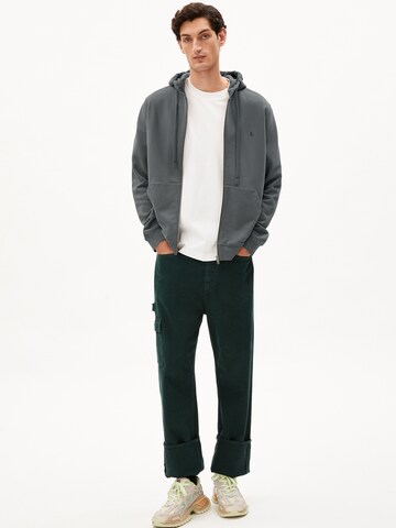 ARMEDANGELS Zip-Up Hoodie 'Saromian' in Grey