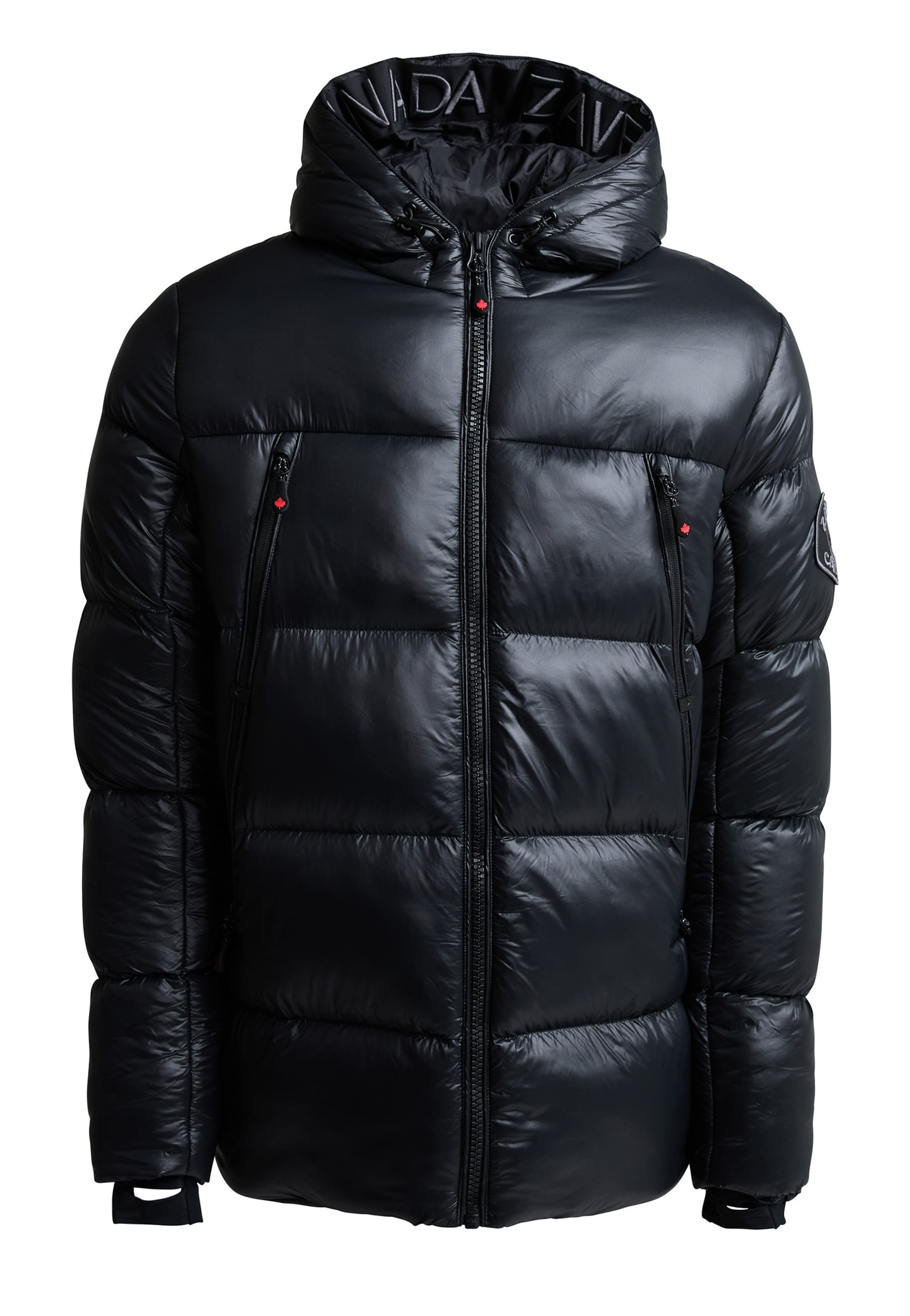 Veste d’hiver Zavetti Canada en noir : devant