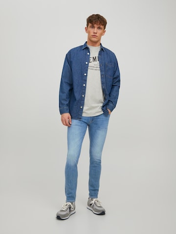 JACK & JONES Скинни Джинсы 'Glenn' в Синий