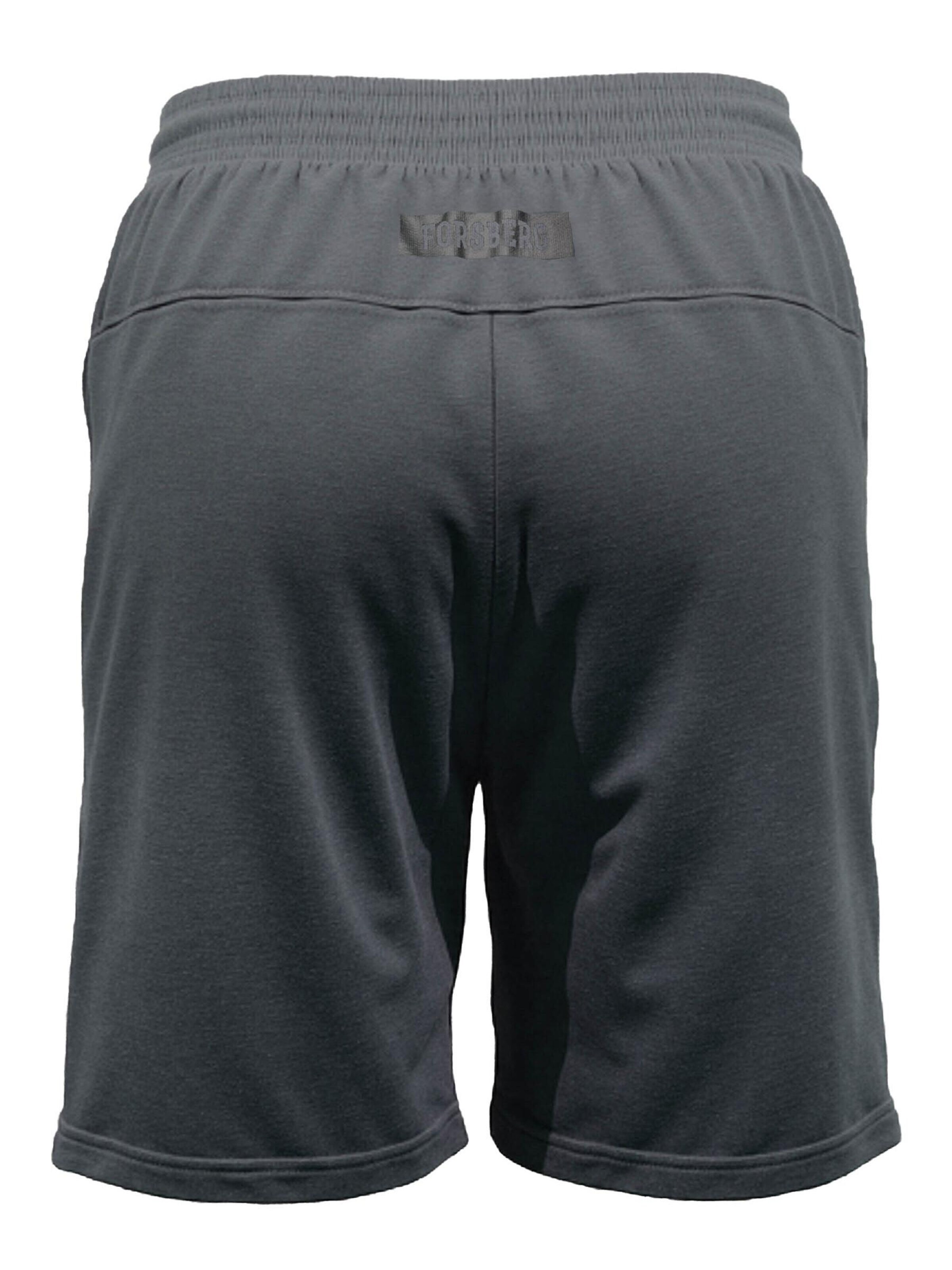 FORSBERG Regular Pants 'Jogger Shorts' in Grey