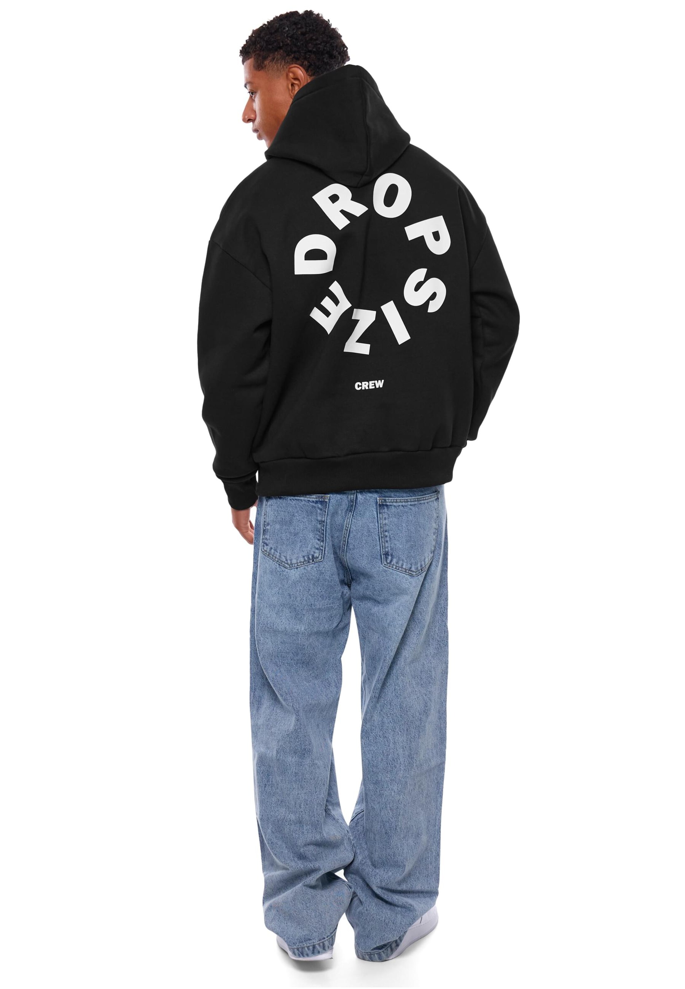 Dropsize Sweatshirt in Schwarz
