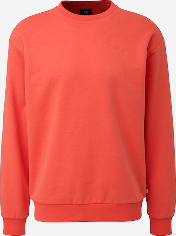 QS Sweatshirt in Oranje: voorkant