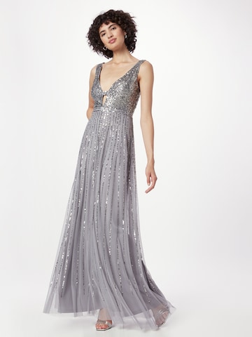 LACE & BEADS Evening dress 'Myla' in Grey